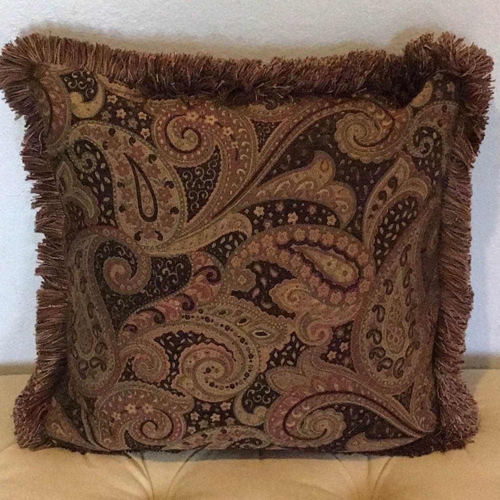 Four Rustic Design Colors Throw Pillows